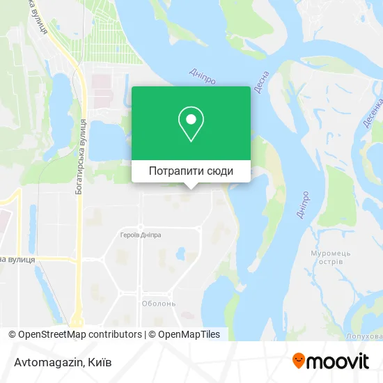 Карта Avtomagazin