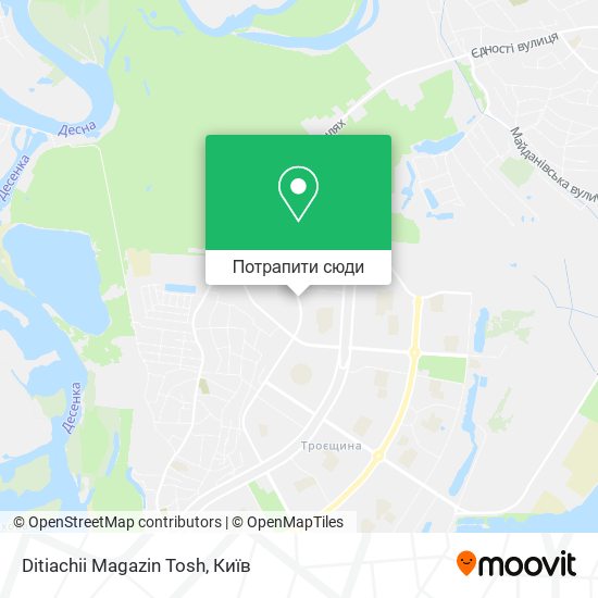Карта Ditiachii Magazin Tosh