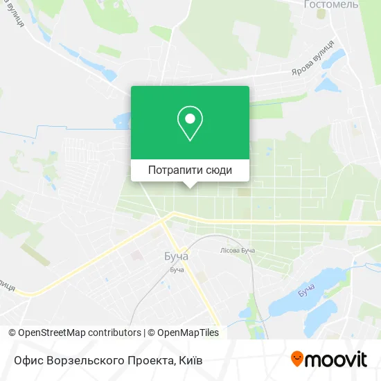 Карта Офис Ворзельского Проекта