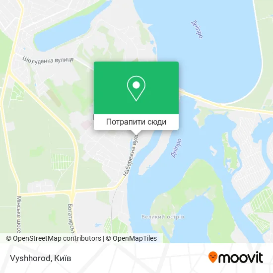 Карта Vyshhorod