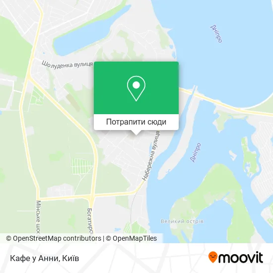 Карта Кафе у Анни