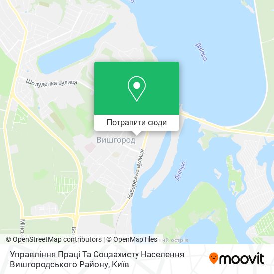 Карта Управління Праці Та Соцзахисту Населення Вишгородського Району