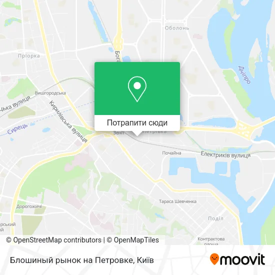 Карта Блошиный рынок на Петровке