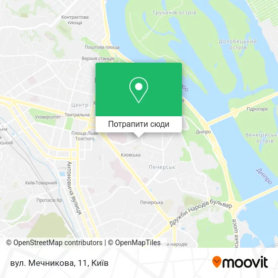 Карта вул. Мечникова, 11