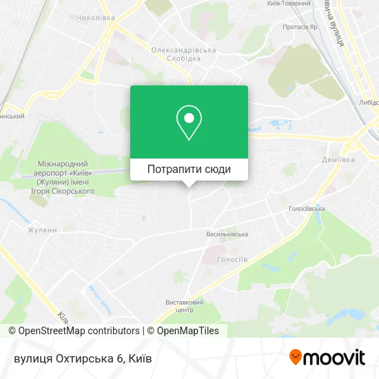 Карта вулиця Охтирська 6