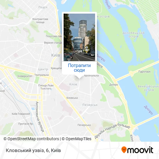 Карта Кловський узвіз, 6