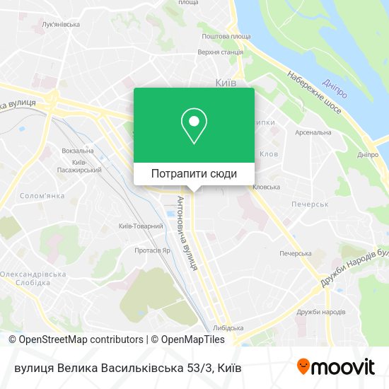 Карта вулиця Велика Васильківська 53 / 3