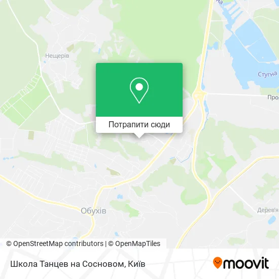 Карта Школа Танцев на Сосновом