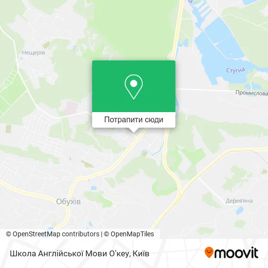 Карта Школа Англійської Мови О'кеу
