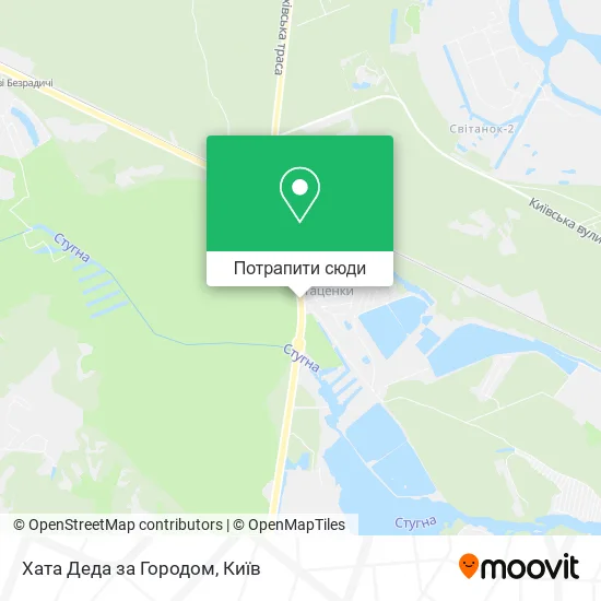Карта Хата Деда за Городом