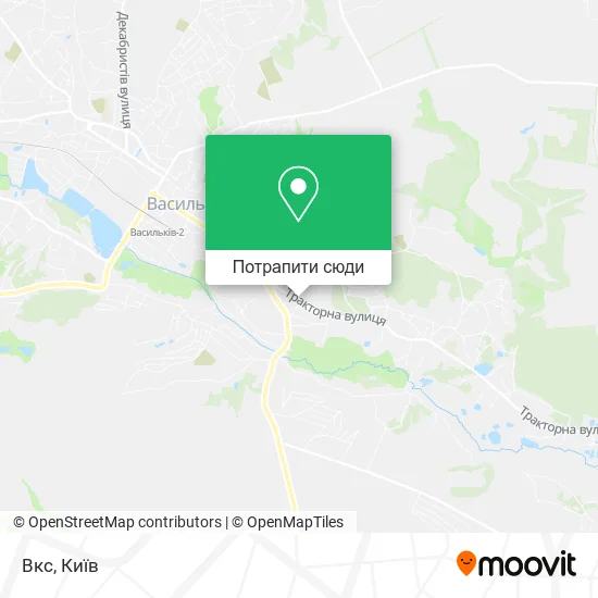 Карта Вкс