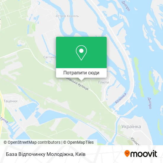 Карта База Відпочинку Молодіжна