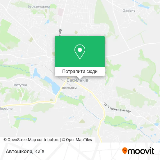 Карта Автошкола