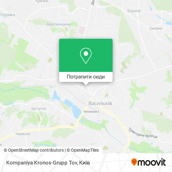 Карта Kompaniya Kronos-Grupp Tov