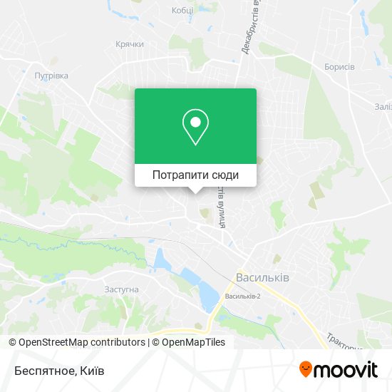 Карта Беспятное