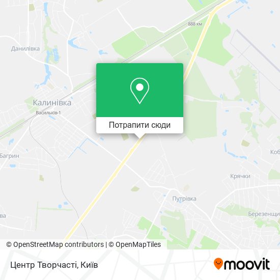 Карта Центр Творчасті