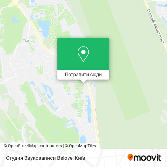 Карта Студия Звукозаписи Belove