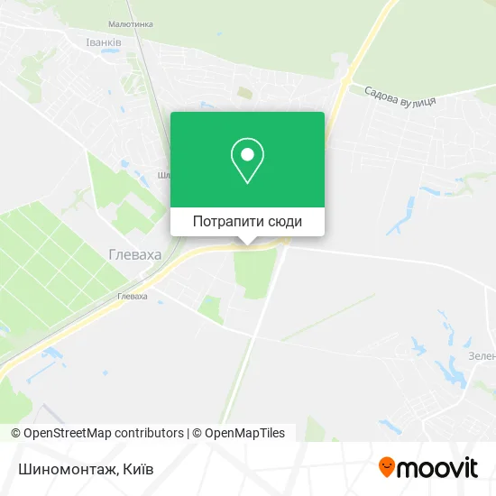 Карта Шиномонтаж