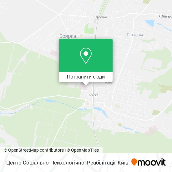 Карта Центр Соціально-Психологічної Реабілітації