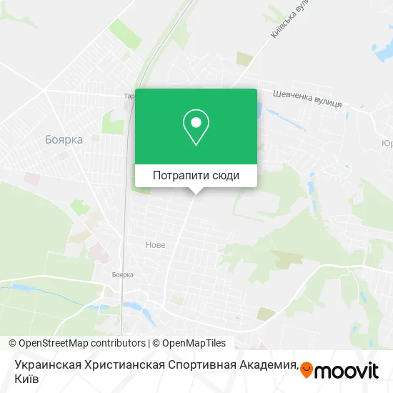 Карта Украинская Христианская Спортивная Академия