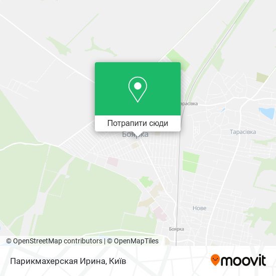 Карта Парикмахерская Ирина