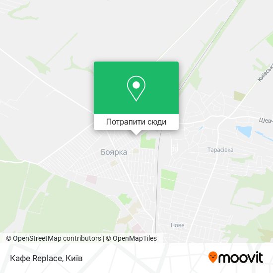 Карта Кафе Replace