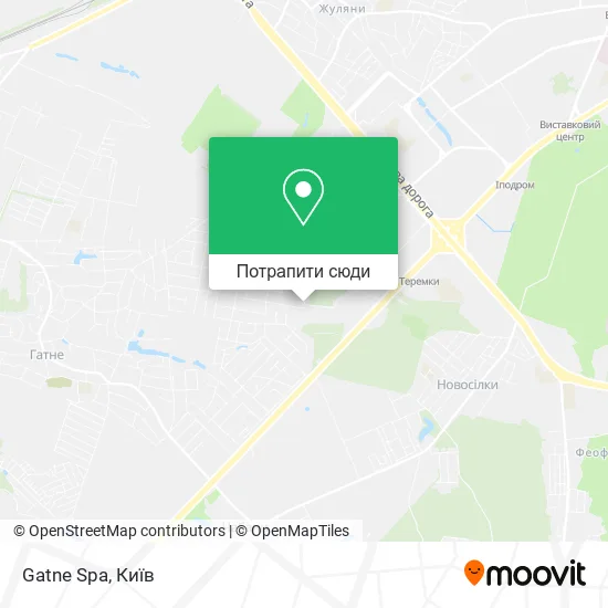 Карта Gatne Spa
