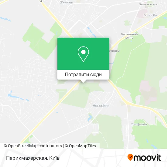 Карта Парикмахерская