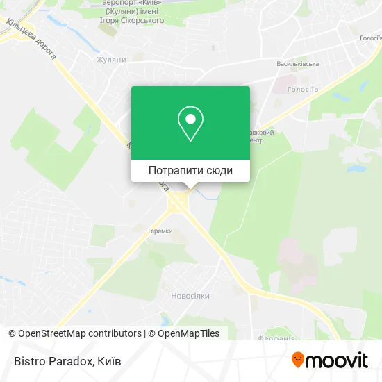 Карта Bistro Paradox