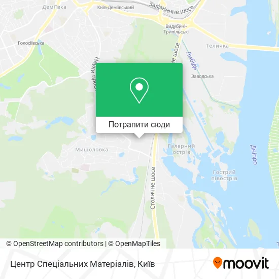 Карта Центр Спеціальних Матеріалів