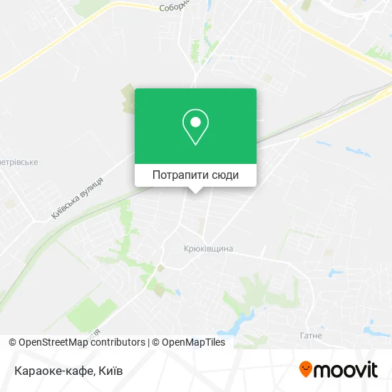 Карта Караоке-кафе