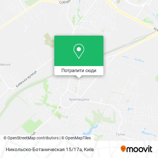 Карта Никольско-Ботаническая 15/17а