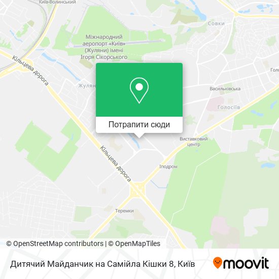 Карта Дитячий Майданчик на Самійла Кішки 8