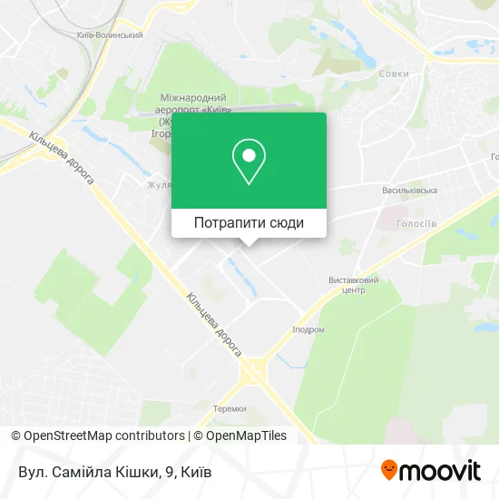 Карта Вул. Самійла Кішки, 9