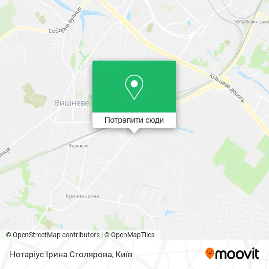 Карта Нотаріус Ірина Столярова