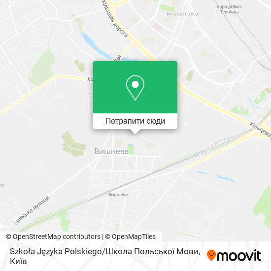 Карта Szkoła Języka Polskiego / Школа Польської Мови