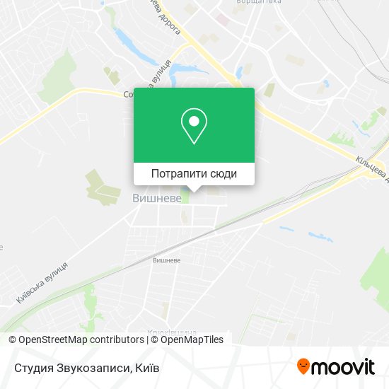 Карта Студия Звукозаписи