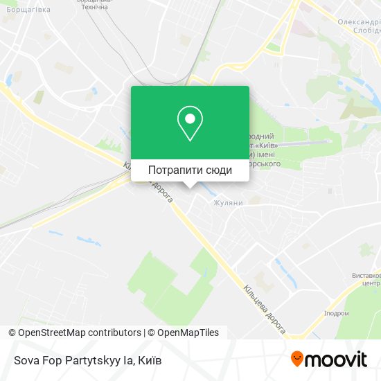 Карта Sova Fop Partytskyy Ia