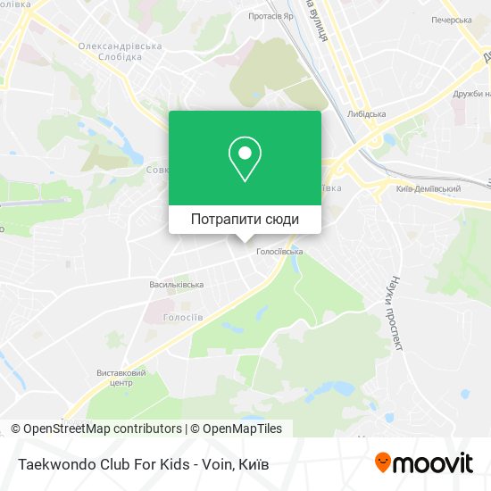 Карта Taekwondo Club For Kids - Voin