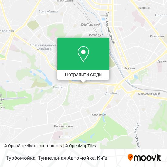 Карта Турбомойка. Туннельная Автомойка