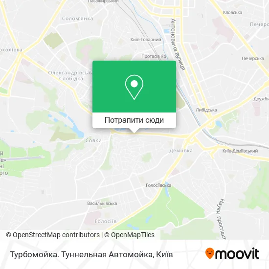 Карта Турбомойка. Туннельная Автомойка