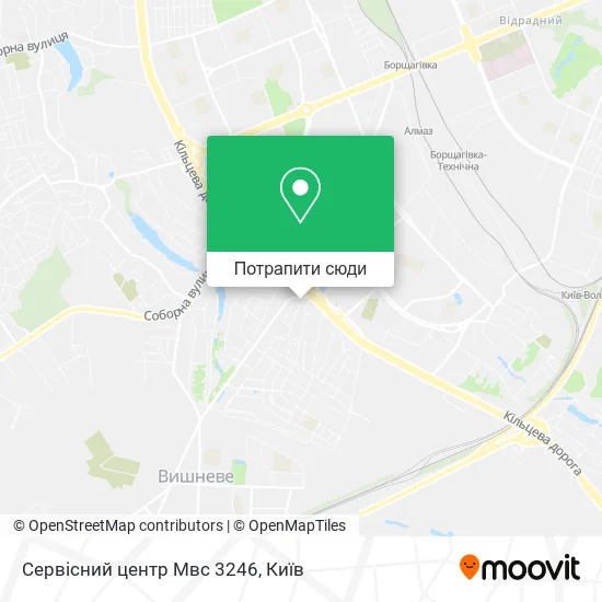 Карта Сервісний центр Мвс 3246