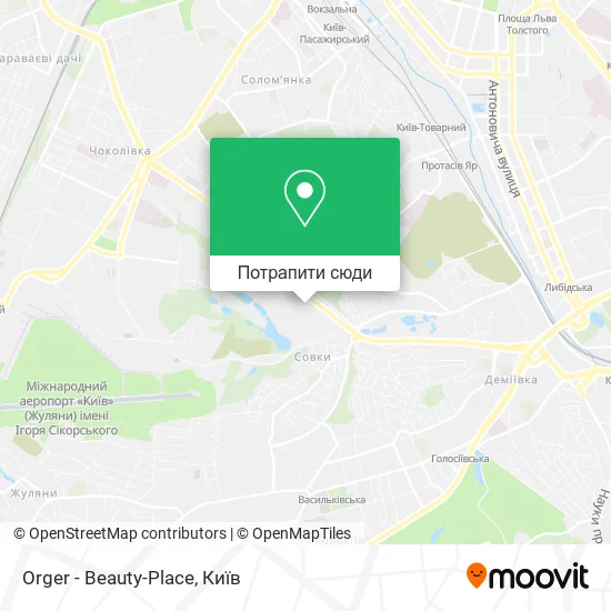 Карта Orger - Beauty-Place