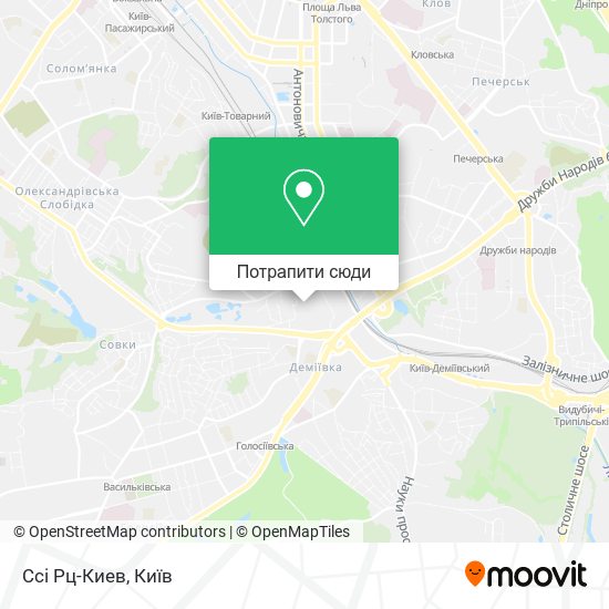 Карта Cci Рц-Киев