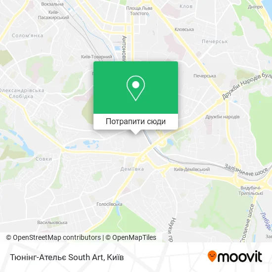 Карта Тюнінг-Ательє South Art