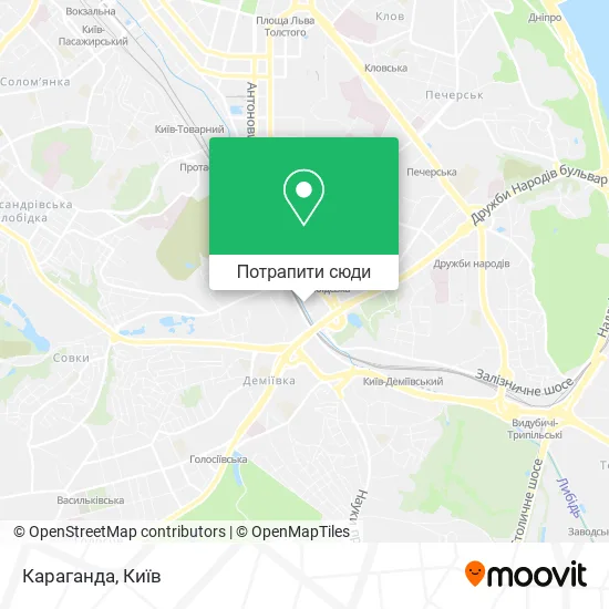 Карта Караганда