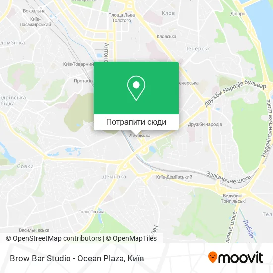 Карта Brow Bar Studio - Ocean Plaza