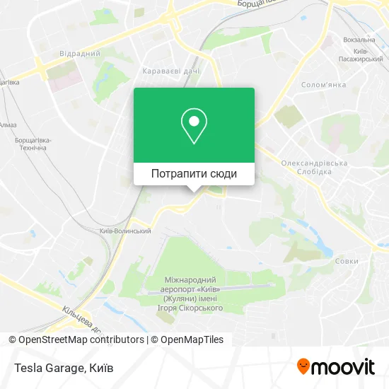 Карта Tesla Garage