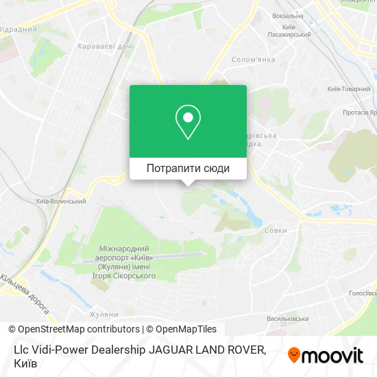Карта Llc Vidi-Power Dealership JAGUAR LAND ROVER