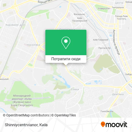 Карта Shinniycentrvianor